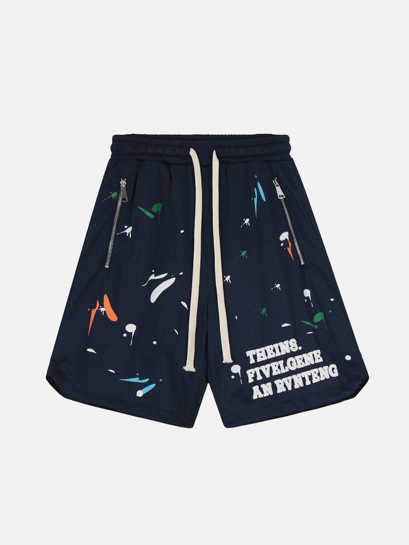 Blanche  Short Aelfric Eden Graffiti Letter Print - WBQ-2807631